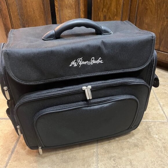 The Paper Studio Black Rolling Tote - Picture 1 of 5